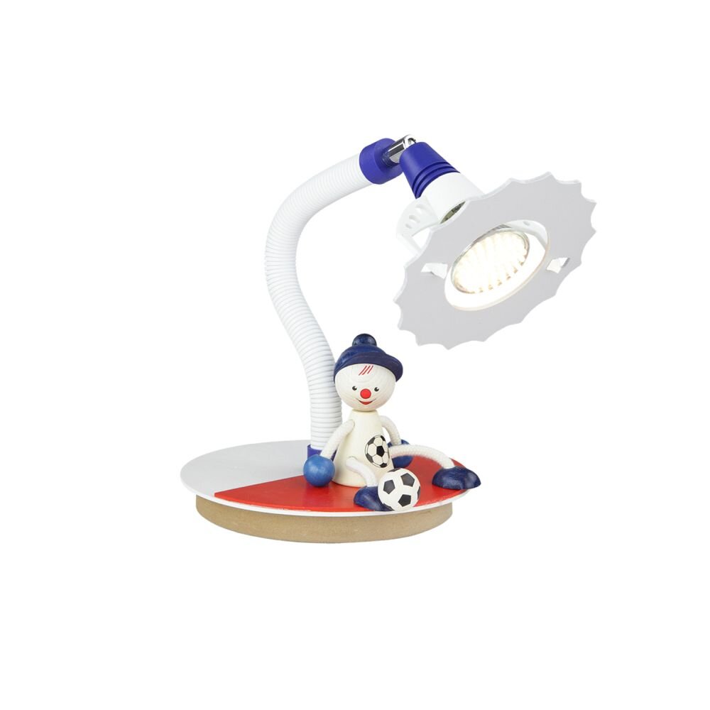 Elobra Barnbelysning FUßBALLER Bordslampa Röd, Vit, 1-ljuskällor main product photo