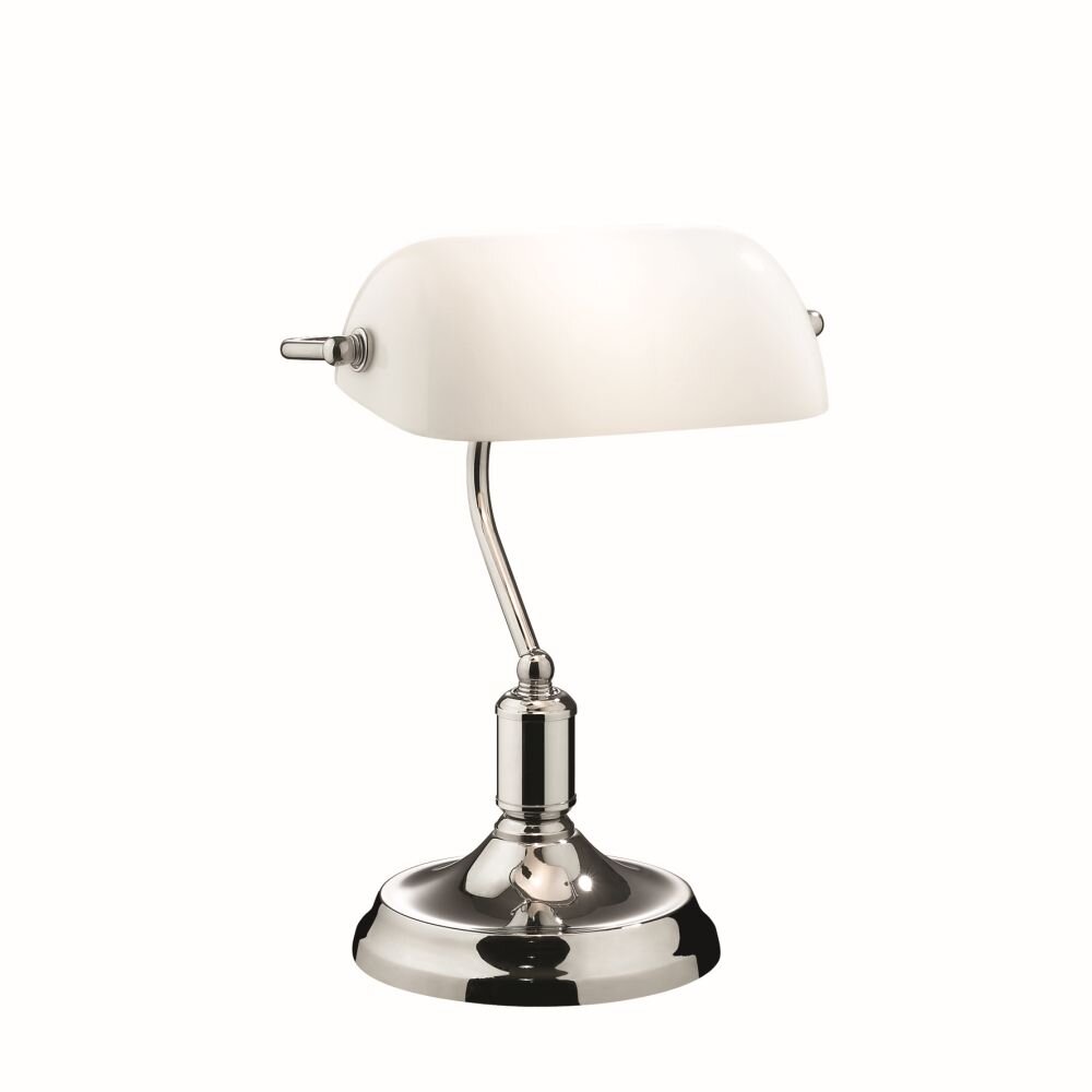 Ideallux LAWYER bankirlampa Krom, 1-ljuskällor main product photo