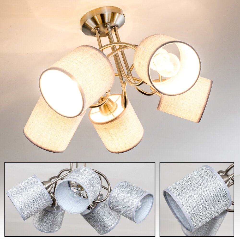 Stai Taklampa Nickel matt, 5-ljuskällor main product photo