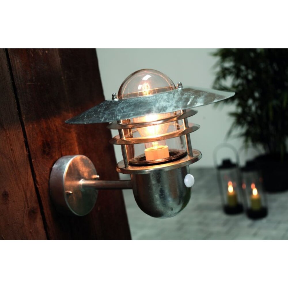 Nordlux AGGER Utomhusbelysning Galvaniserad, 1-ljuskällor, Rörelsedetektor main product photo