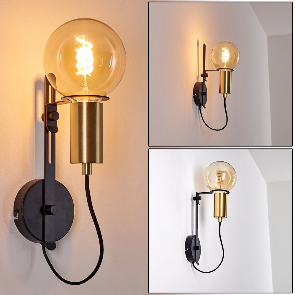 Kirehito Vägglampa Guld, Mässing, Svart, 1-ljuskällor main product photo