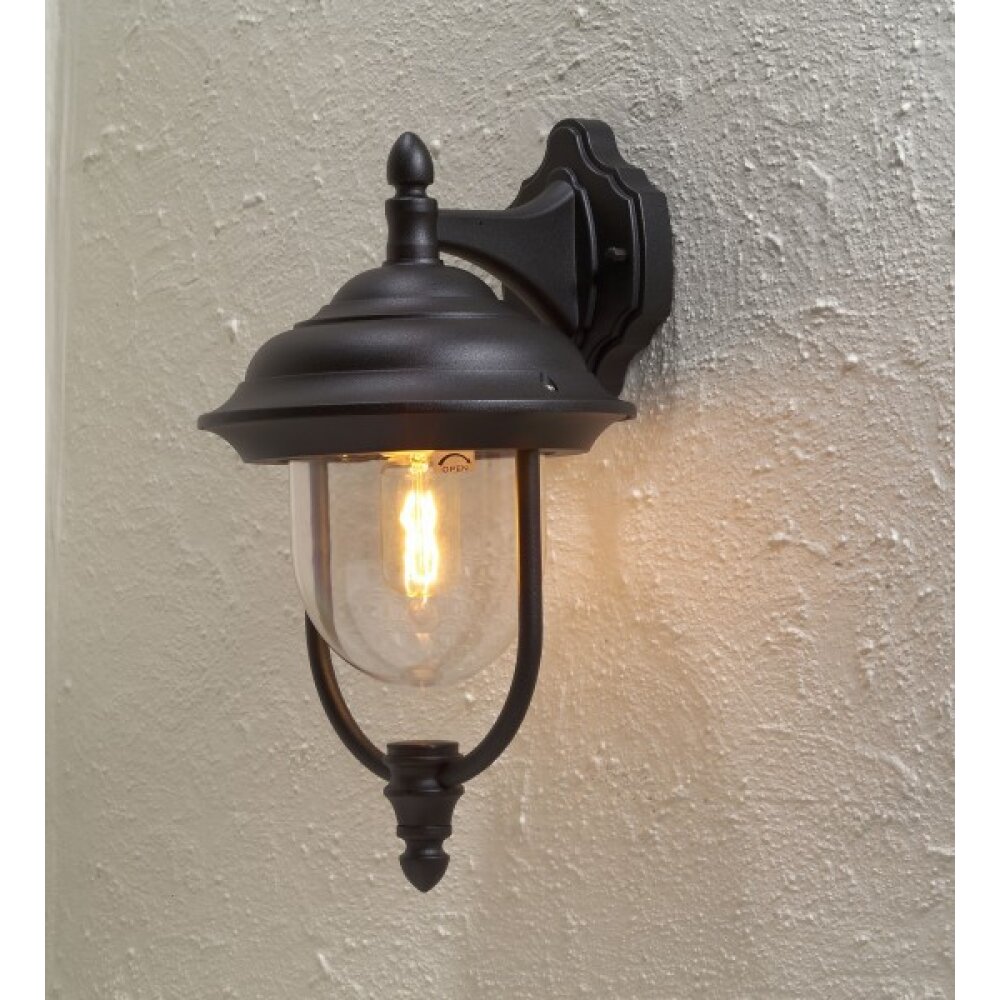 Konstsmide Lampor Parma Vägglampa Svart, 1-ljuskällor main product photo