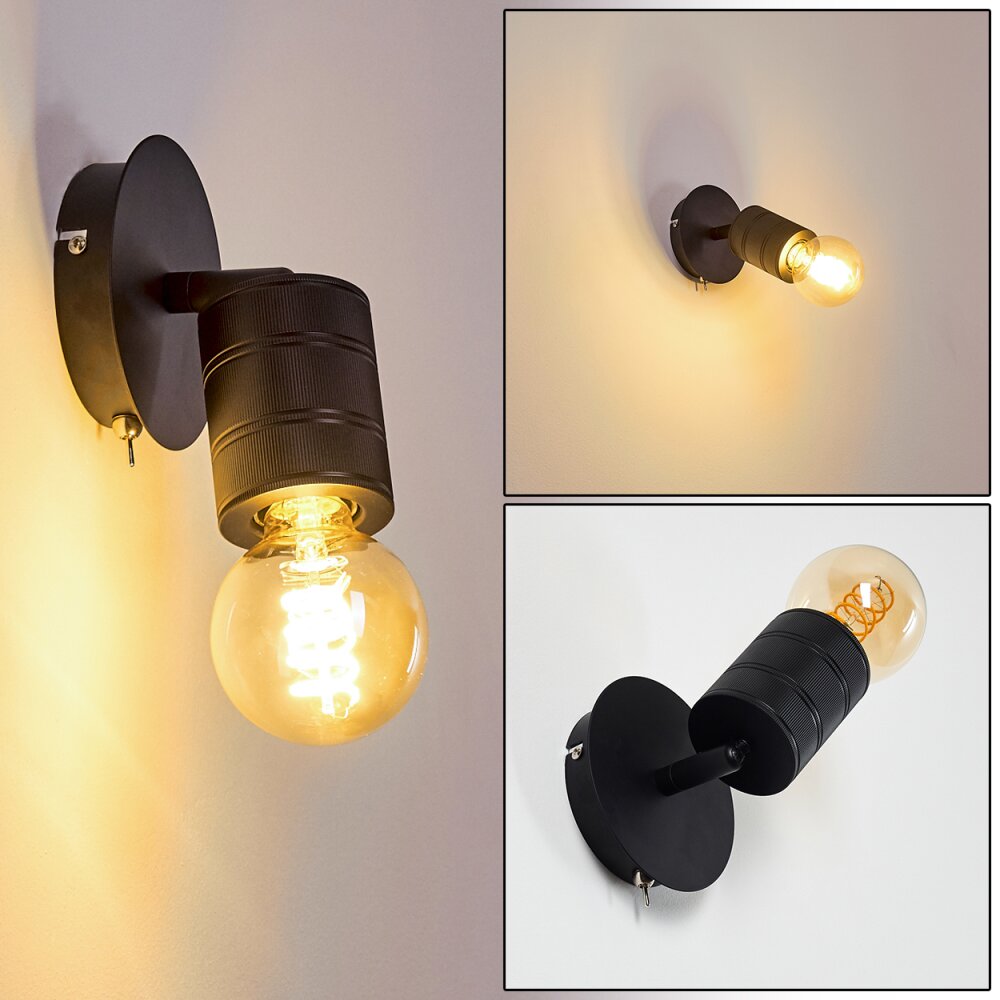 Ajaccio Vägglampa Svart, 1-ljuskällor main product photo