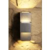 Konstsmide Lampor MONZA vägglampa utomhus, Vägglampa LED Färg i rostfritt stål, 2-ljuskällor
