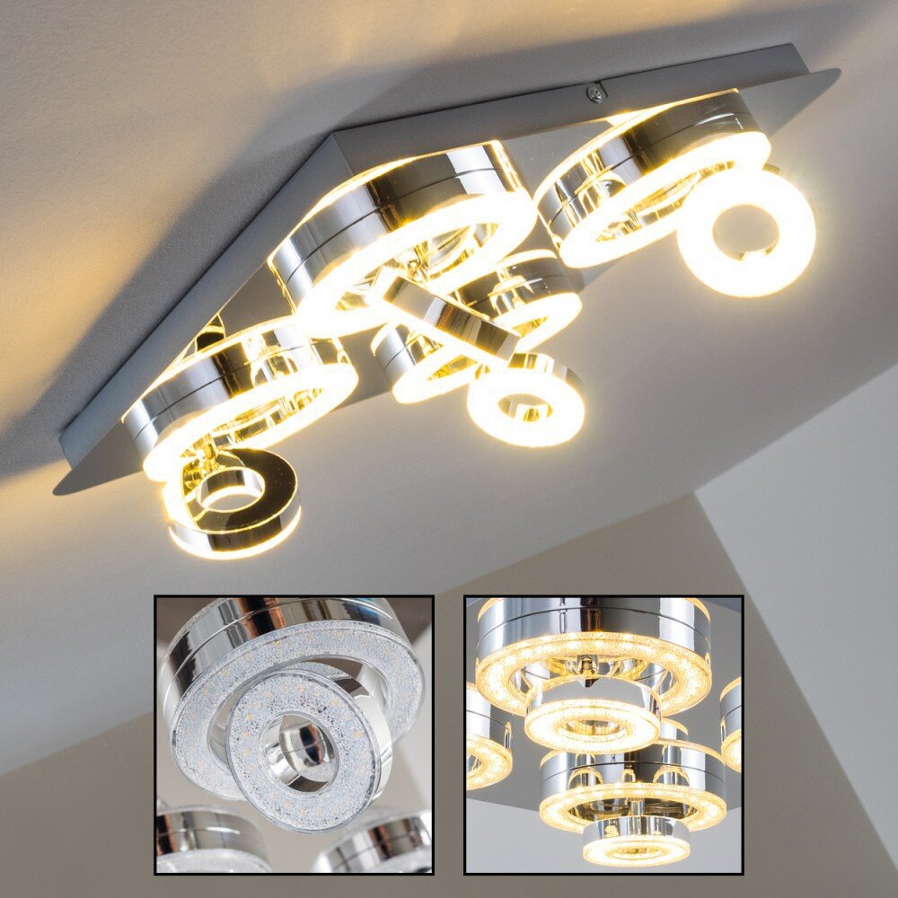 Lakeshore Taklampa LED Krom, 8-ljuskällor main product photo