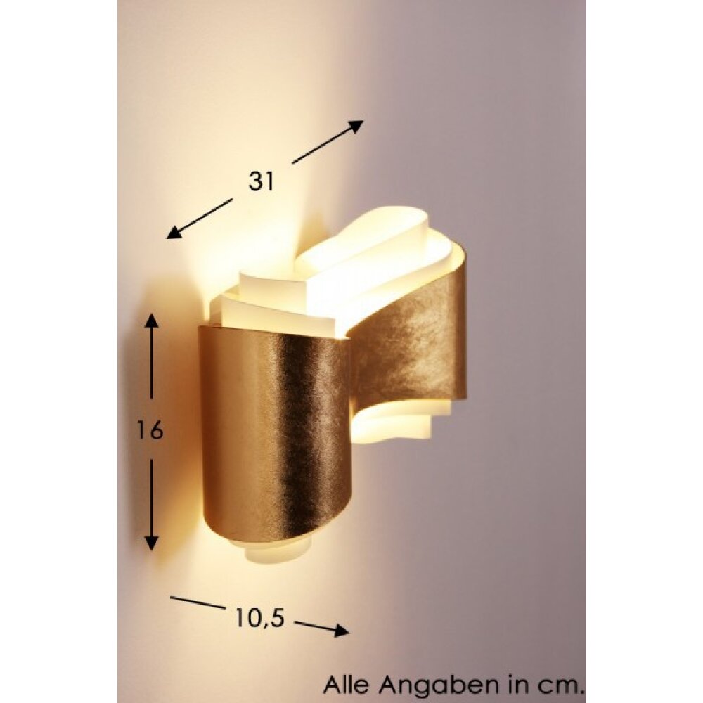 Selene IONICA Vägglampa LED Guld, 1-ljuskällor main product photo