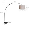 Steinhauer Stresa Golvlampa, Båglampor Svart, 1-ljuskällor