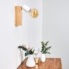 Barbengo Vägglampa Trä ljus, Vit, 1-ljuskällor