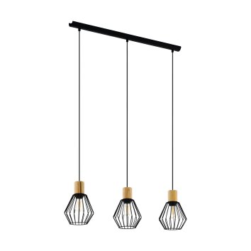 Eglo PALMORLA Pendellampa Brun, Svart, 3-ljuskällor