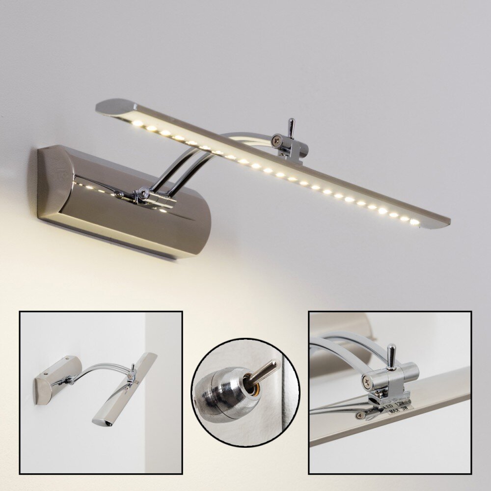 Liberia Bild Belysning, Spegellampa, Vägglampa LED Krom, 1-ljuskällor main product photo