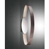 Fabas Luce Gaby Vägglampa LED Brun, Krom, 1-ljuskällor