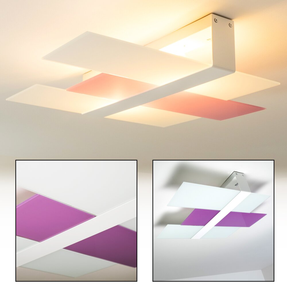 Lovikka Taklampa Vit, 2-ljuskällor main product photo