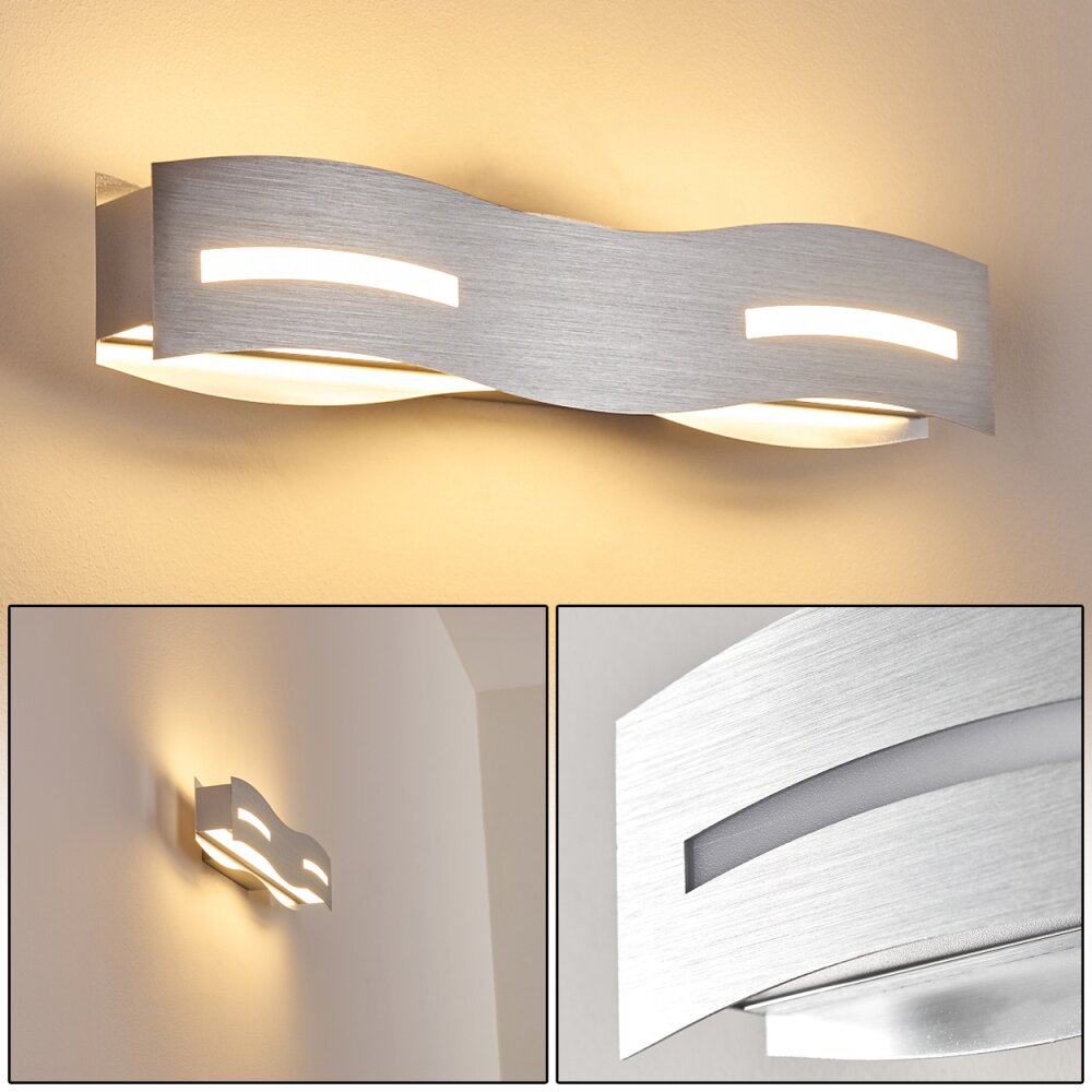 Nagold Vägglampa LED Krom, Nickel matt, 1-ljuskällor main product photo