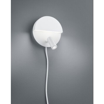 Trio MARIO Vägglampa LED Vit, 1-ljuskällor Trio MARIO Vägglampa LED Vit, 1-ljuskällor