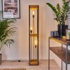 Apia Golvlampa ljusbrun, Silver, 3-ljuskällor