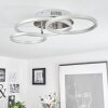 Malanje Taklampa LED Nickel matt, 3-ljuskällor