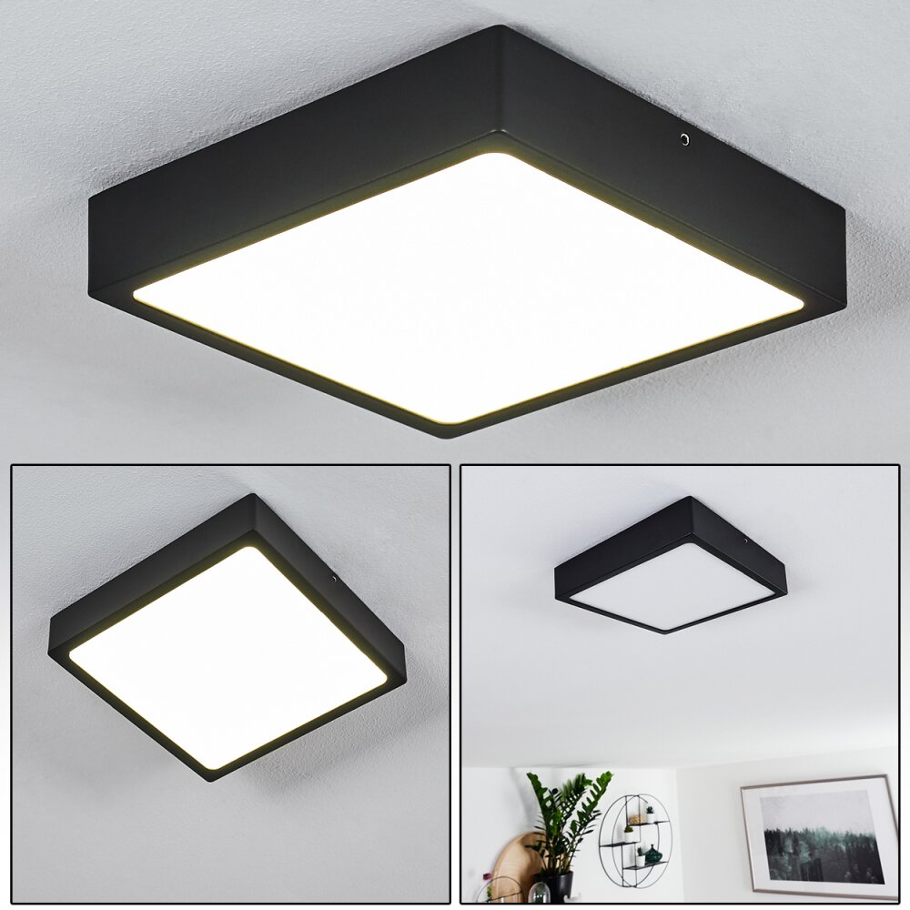 Kragos Taklampa, Panel LED Svart, 1-ljuskällor main product photo