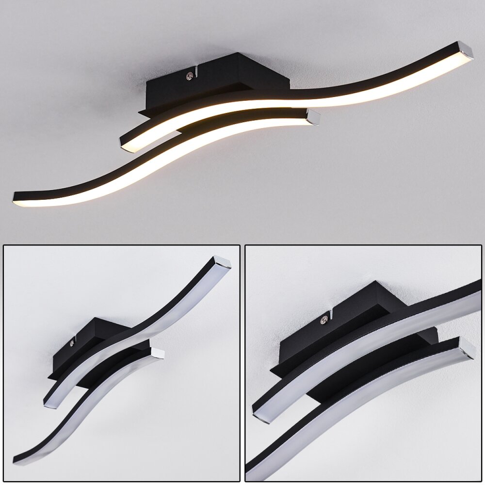 Letala Taklampa LED Svart, 2-ljuskällor main product photo