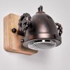Herford Vägglampa Trä ljus, Kopparfärg, 1-ljuskällor