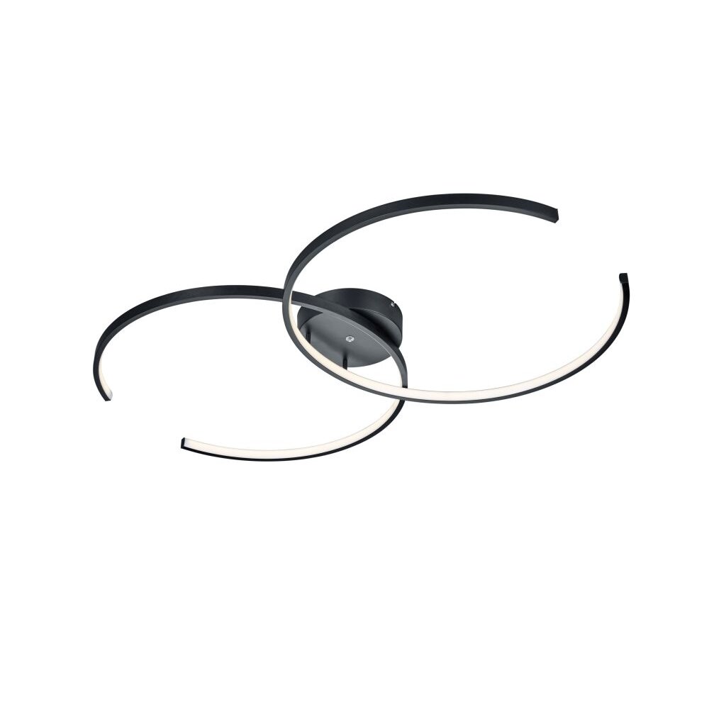 Trio Lampor CITIZEN Taklampa LED Svart, 2-ljuskällor, Fjärrkontroll, Färgväxlare main product photo