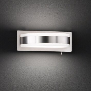 Honsel Lampor Puk Vägglampa LED Nickel matt, 1-ljuskällor Honsel Lampor Puk Vägglampa LED Nickel matt, 1-ljuskällor