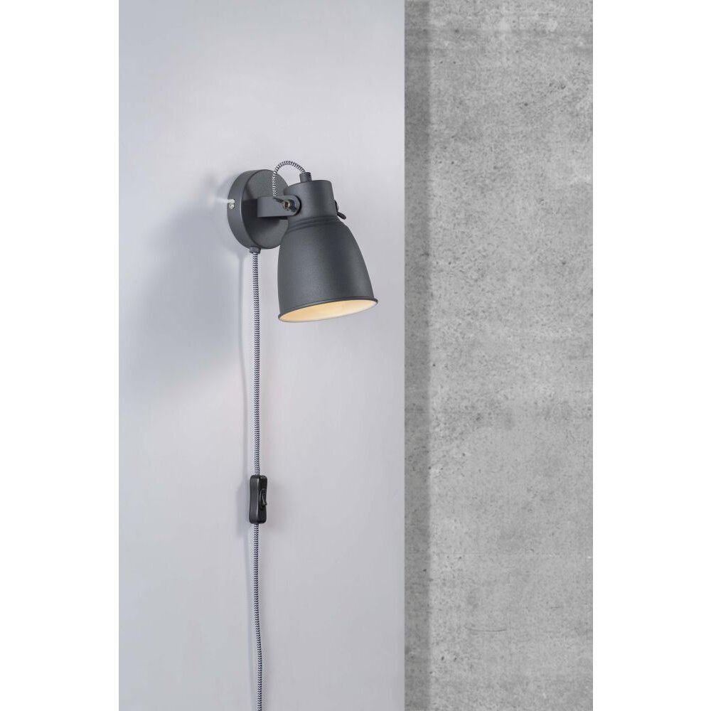 Nordlux ADRIAN Vägglampa Antracit, 1-ljuskällor main product photo