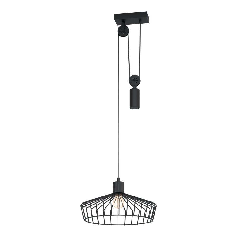 Eglo Lampor WINKWORTH Pendellampa Svart, 1-ljuskällor main product photo