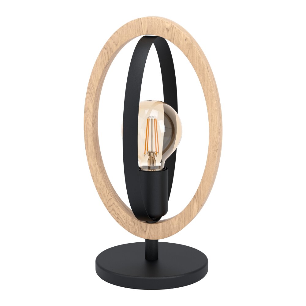 Eglo BASILDON Bordslampa Brun, Svart, 1-ljuskällor main product photo