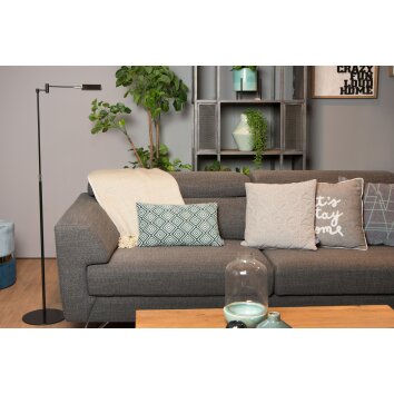 Lucide NUVOLA Golvlampa, Golvlampa LED Svart, 1-ljuskällor