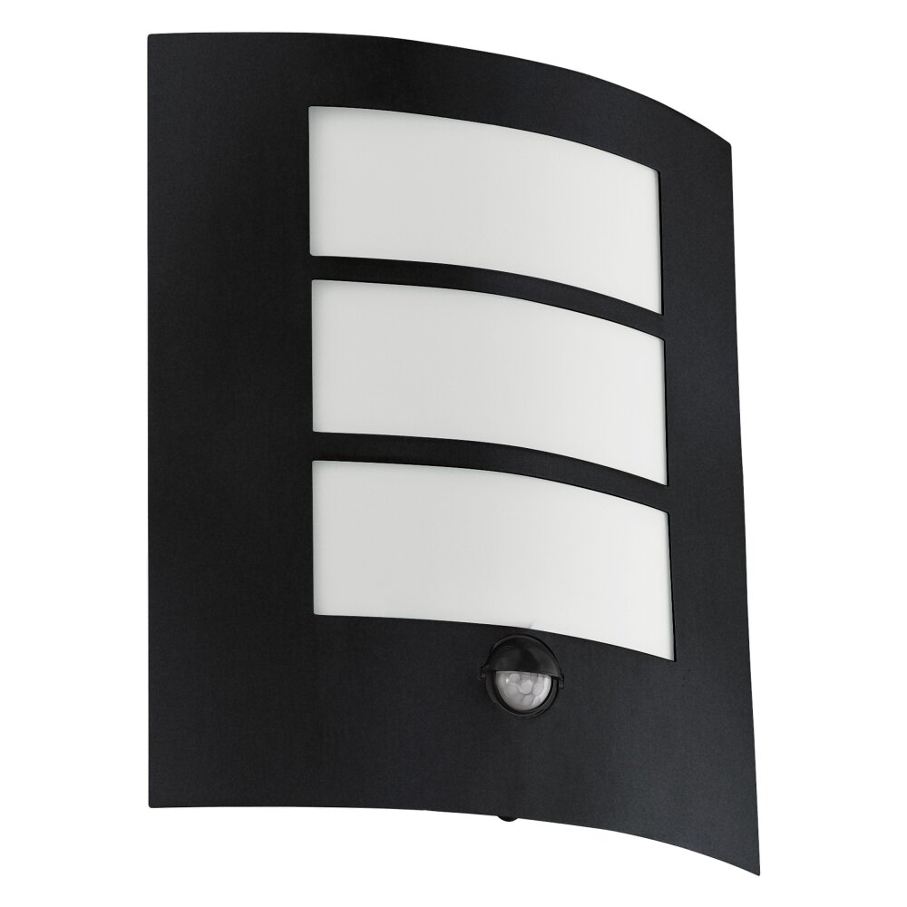 Eglo Lampor CITY vägglampa utomhus Svart, 1-ljuskällor, Rörelsedetektor main product photo