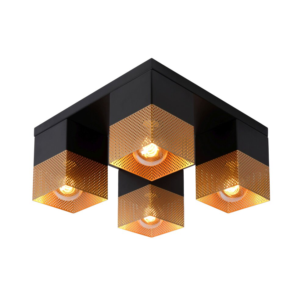 Lucide RENATE Taklampa Svart, 4-ljuskällor main product photo