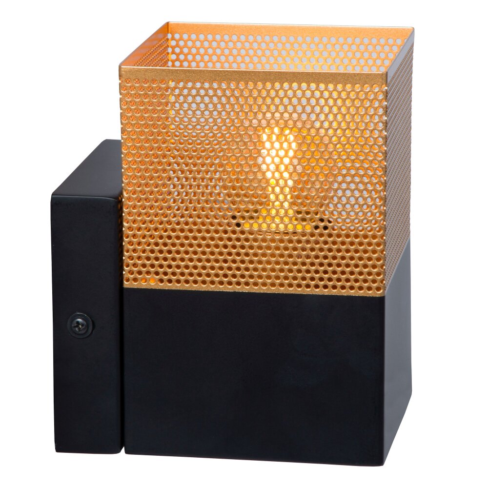 Lucide RENATE Vägglampa Svart, 1-ljuskällor main product photo