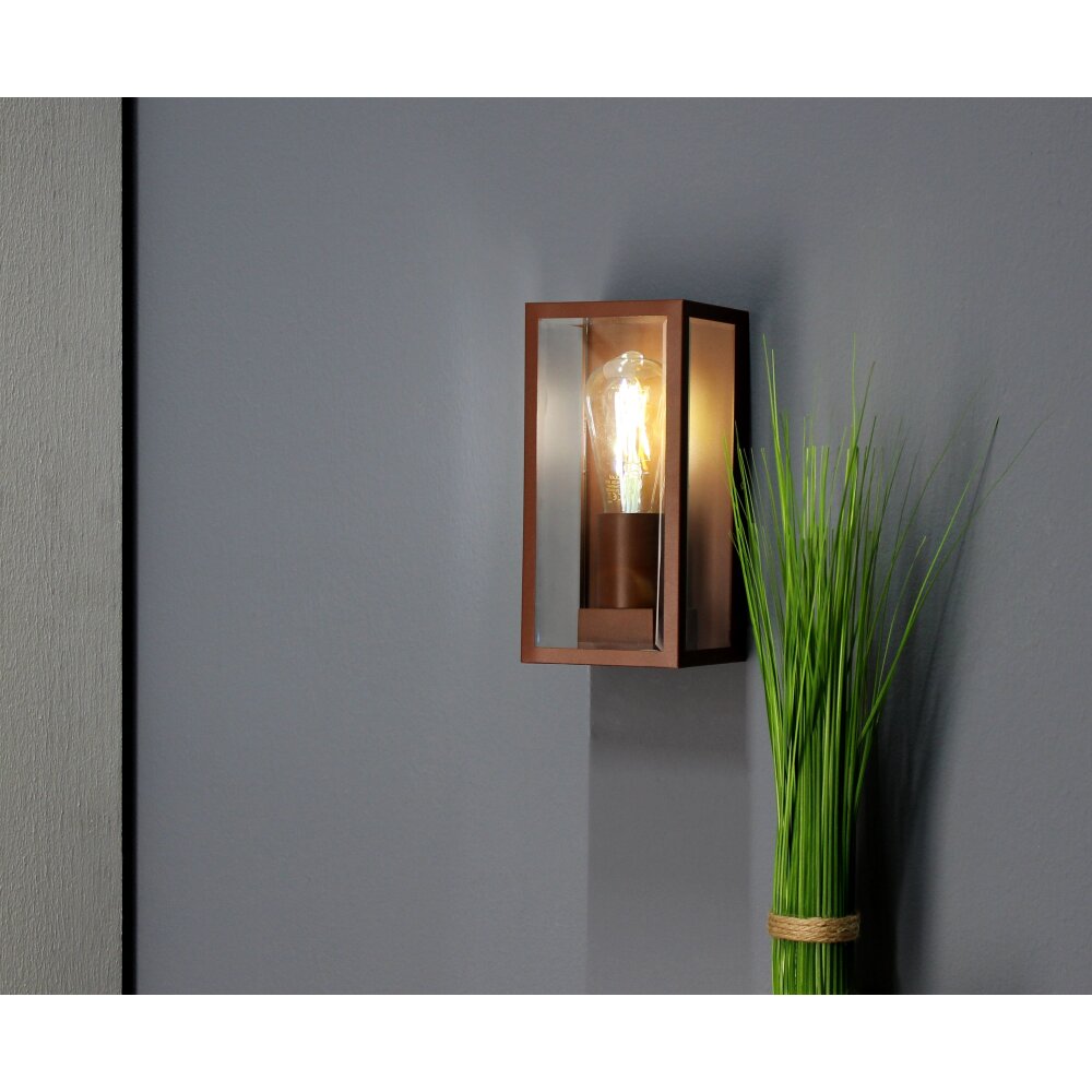 Lutec Lampor Mondrian vägglampa utomhus Brons, 1-ljuskällor main product photo