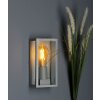 Lutec Lampor Mondrian vägglampa utomhus Silver, 1-ljuskällor