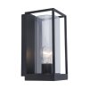 Lutec Lampor Flair vägglampa utomhus, Vägglampa Antracit, 1-ljuskällor