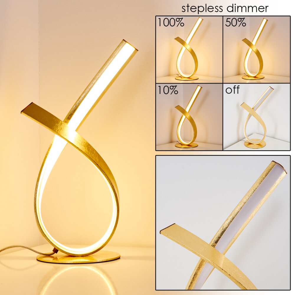 Medle Bordslampa LED Guld, 1-ljuskällor main product photo