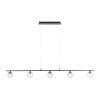 WIDOW Pendelbelysning LED Svart, 5-ljuskällor