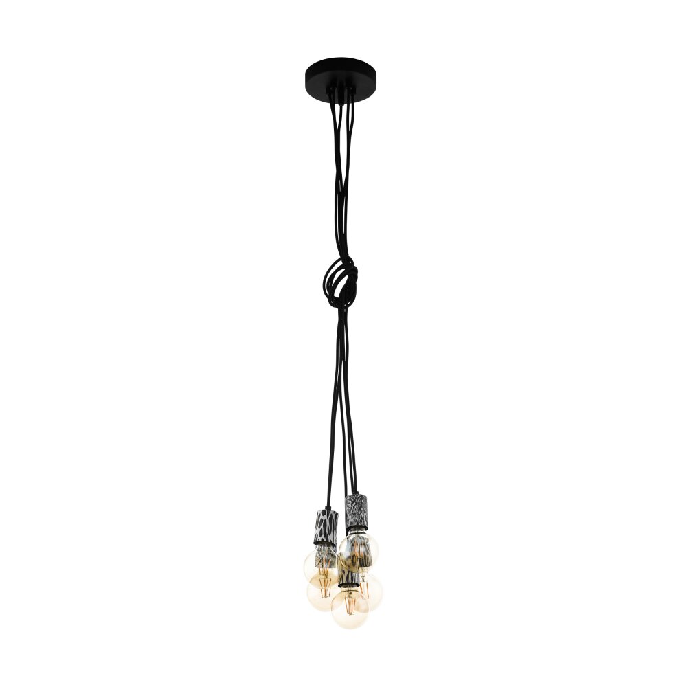 Eglo COULSDON Pendellampa Svart, 5-ljuskällor main product photo