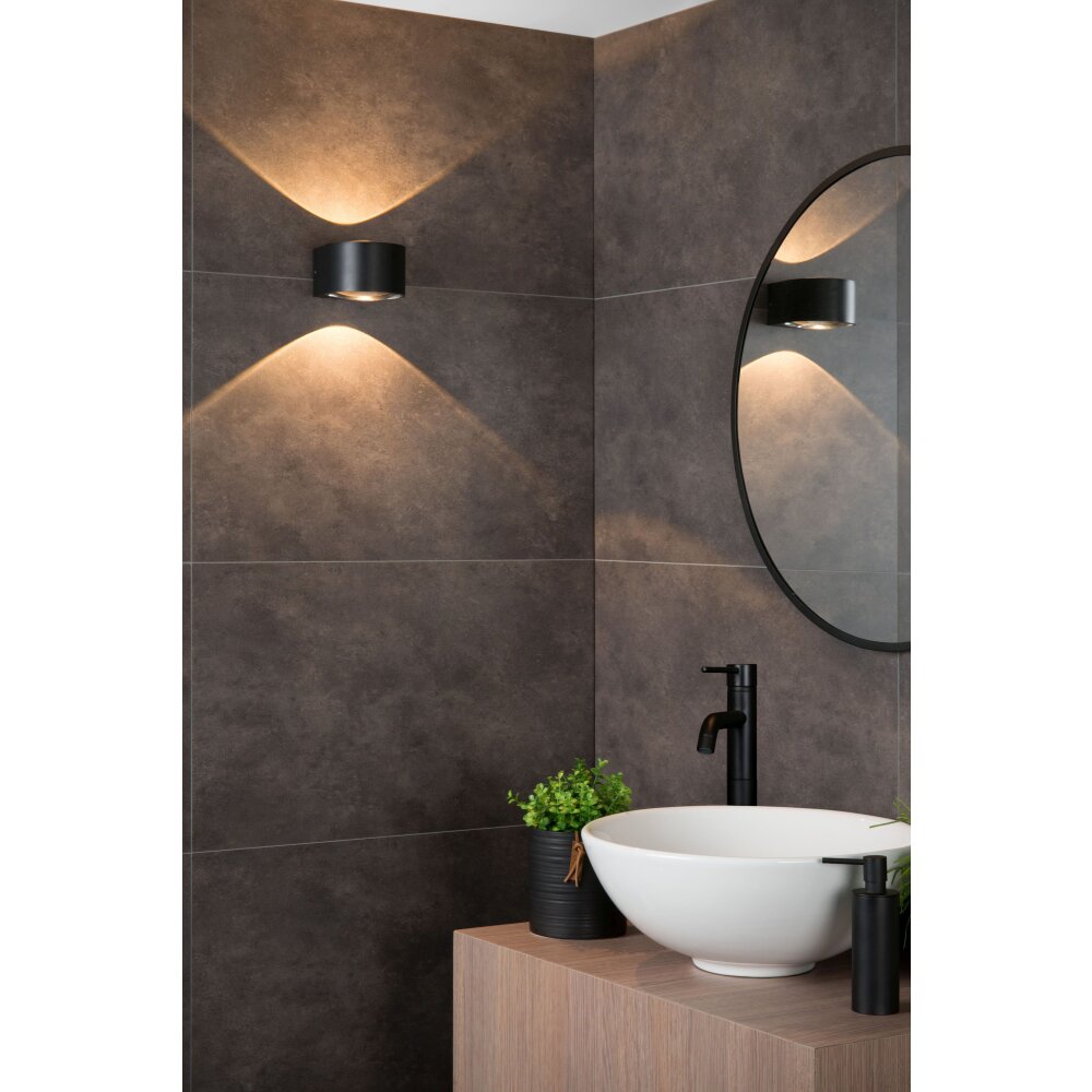 Lucide RAYEN Vägglampa LED Svart, 1-ljuskällor main product photo