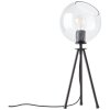 Brilliant Lampor AFTON Bordslampa Svart, Genomskinlig, klar, 2-ljuskällor