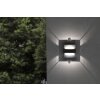 Lutec Lampor DELTA vägglampa utomhus, Vägglampa LED Antracit, 1-ljuskällor
