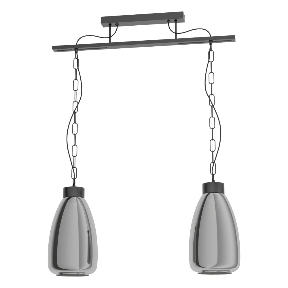 Eglo Lampor BRICKFIELD Pendellampa Svart, 2-ljuskällor main product photo