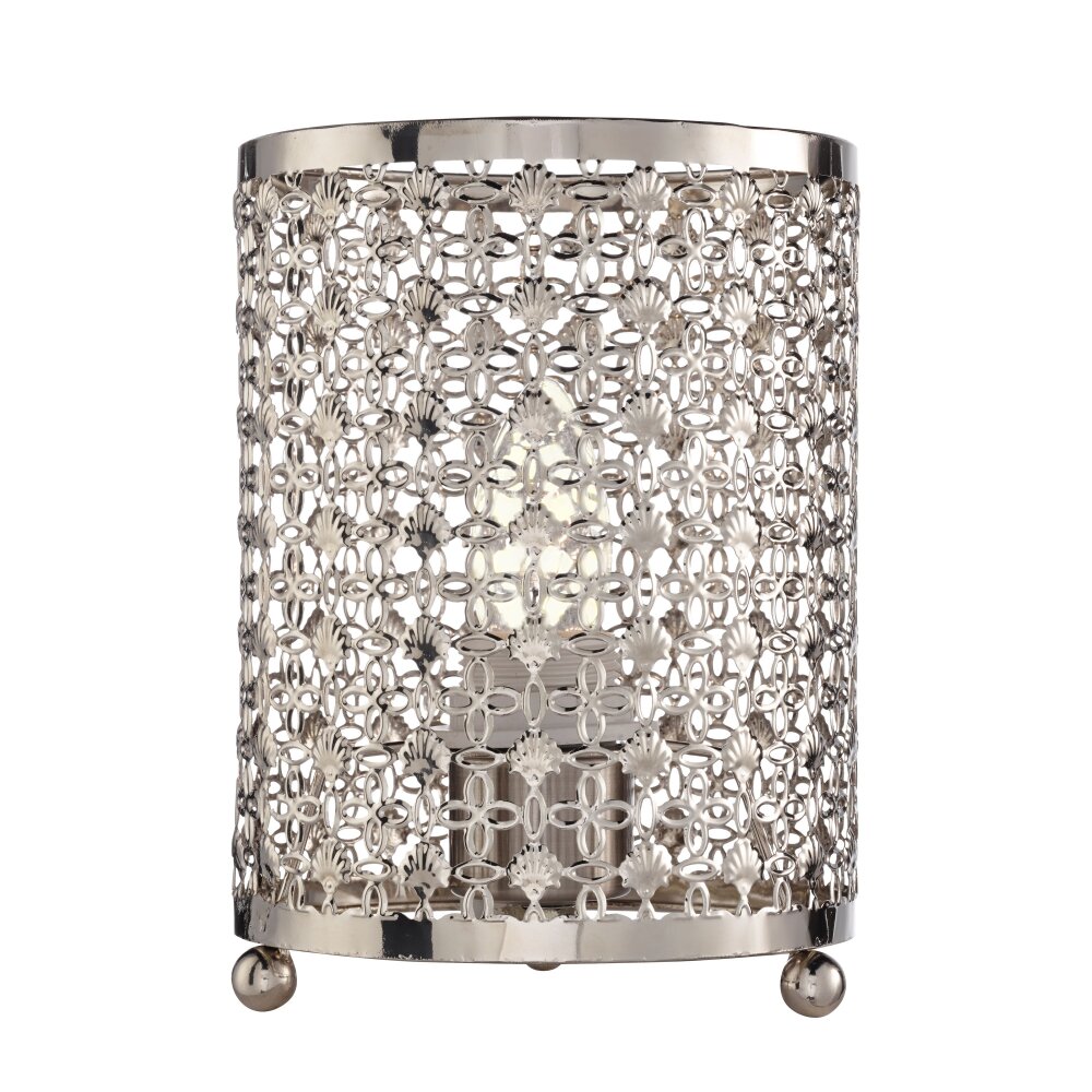 Searchlight Orond Bordslampa Krom, 1-ljuskällor main product photo