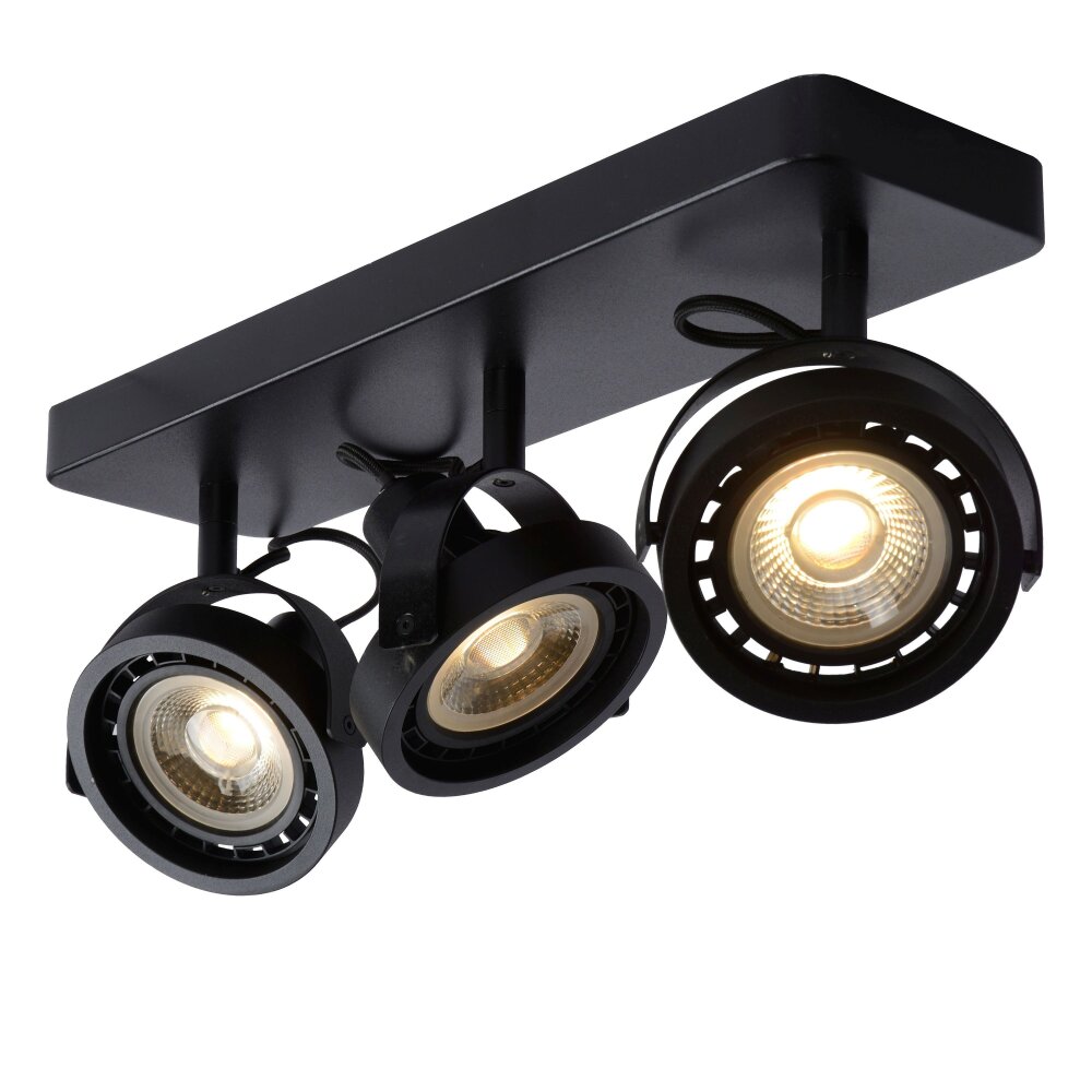 Lucide TALA Taklampa, Takstrålkastare LED Svart, 3-ljuskällor main product photo