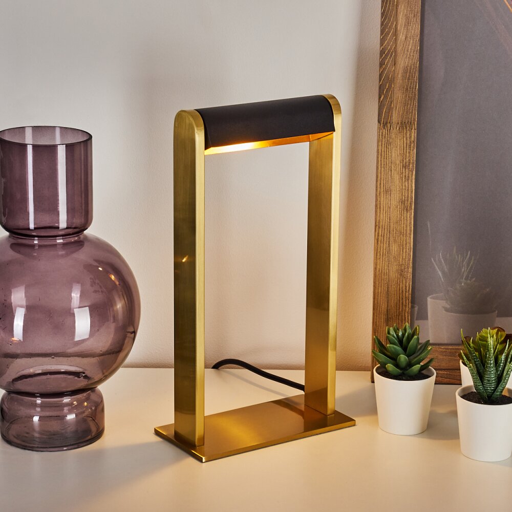 Denhigh Bordslampa LED Guld, Mässing, Svart, 1-ljuskällor main product photo