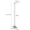 Steinhauer Stekk Golvlampa LED Rostfritt stål, Vit, 1-ljuskällor