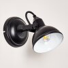 Tina Taklampa, Takstrålkastare, Vägglampa, Väggspotlight Svart, 1-ljuskällor