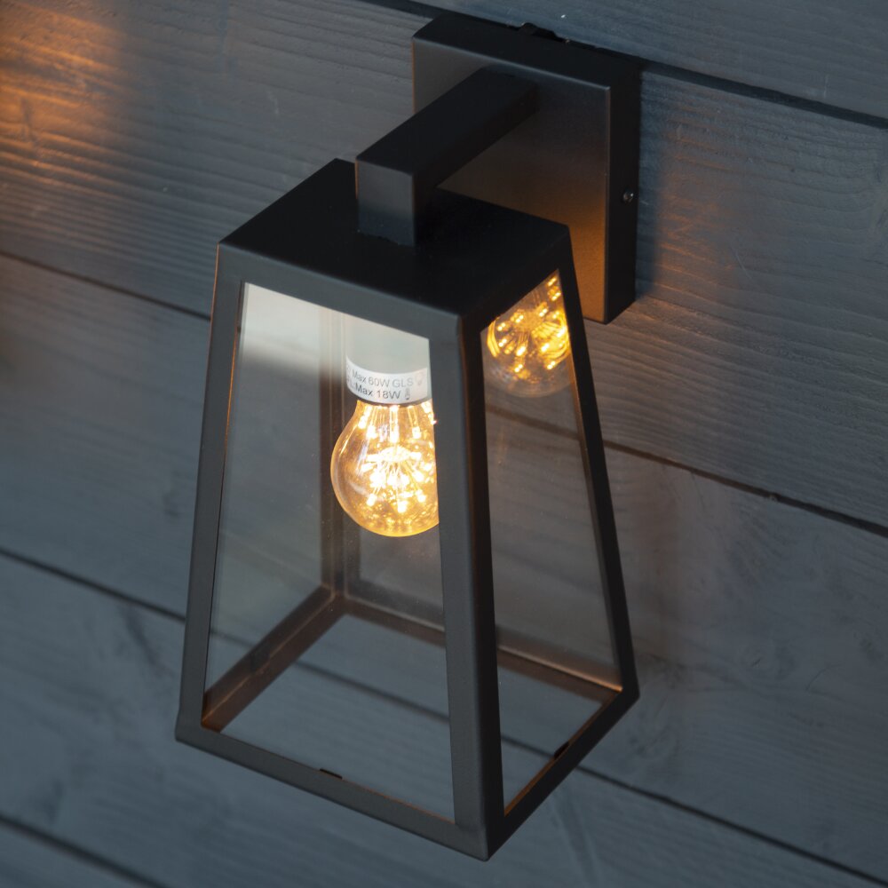 KS Erlichting Luuk vägglampa utomhus Svart, 1-ljuskällor main product photo