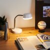 Pineda Bordslampa, Läslampa LED Krom, Vit, 1-ljuskällor