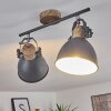 Banjul Taklampa, Takstrålkastare Grått, Trä ljus, 2-ljuskällor